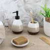 Tendance Seifenspender 370 ml beige weiß braun 9,5 cm x 9,5 Produktbild-Vorschau 4