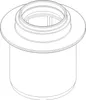 POLOPLAST POLO-KAL, Übergangsrohr kurz, DN 50/32, 1 Stk. Produktbild-Vorschau 3