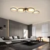 ZMH LED Plafonnier Noir 3000k Blanc Chaud Moderne 4 Flammes Voir les images du produit 2