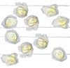 LED Lichterkette Rosen - 10 leuchtende Rosen - Timer - Batteriebetrieb - L: 1,8m - für Innen - weiß Produktbild-Vorschau