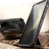 Two black phone cases are displayed on a rocky, textured surface with a bright, blurred background. Náhled obrázku produktu