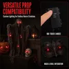 Leuchtende Totenkopf-Augen, LED-Halloween-Augen mit Timer, 2 Stück Produktbild-Vorschau