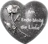 Grabdeko Herz "Am Ende bleibt die Liebe" frostsicher 10,5 x Produktbild-Vorschau 1