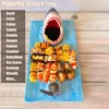 Sushi-Teller, Keramik-Boot-Serviertablett mit Dip-Sauce und Produktbild-Vorschau 3