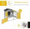 PawHut – drevená klietka pre králiky a malé zvieratá s Náhľad obrázku produktu 6