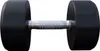 A black dumbbell with a gray handle is shown against a white background. Produktbild-Vorschau