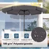 Parasol Puluomi 3 m, parasol de balcon, de plage, de marché Voir les images du produit 3