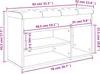 vidaXL Lavica na topánky sivá Sonoma 82x32x45,5 cm Materiál Náhľad obrázku produktu 7
