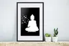 MuchoWow® MuchoWow® Gerahmtes Poster Buddha - Vögel - Produktbild-Vorschau 4