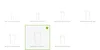 Multiple sizes of a planter are shown with dimensions listed below each. Anteprima dell’immagine prodotto