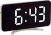 Stolové digitálne hodiny Zrkadlo biele ABS (15,7 x 7,7 x Náhľad obrázku produktu 1