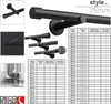 Bastone per tende Deco-Raum su misura Style nero opaco Anteprima dell’immagine prodotto 4