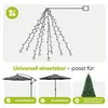 Sekey Sonnenschirm Beleuchtung Solar Lichterkette, 4 Meter Produktbild-Vorschau 2
