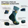 CAMBIVO Calze Trekking Uomo Donna 2 Paia, Calze Lana Anti Anteprima dell’immagine prodotto 2