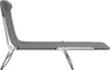 vidaXL Sonnenliegen Klappbar 2 Stk. Grau Textilene und Produktbild-Vorschau 5