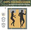 A collage of a product related to sleep and bedding, with text and graphics emphasizing its vegan and grounding features. Produktbild-Vorschau