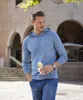 H.I.S. Hoodie , Strickpullover mit Kapuze blau-meliert Produktbild-Vorschau 2