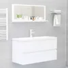 vidaXL Badspiegel, wit, 90x10,5x37 cm, van houtvezel Productafbeelding-voorbeeld 6