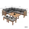 Flieks Gartenmöbel-Set 6-tlg., Gartensofa mit Hocker und Produktbild-Vorschau 4