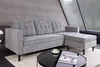 riess-ambiente Ecksofa STOCKHOLM 220cm grau Cordstoff Produktbild-Vorschau 3