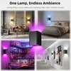 2er Set RGB LED Wandleuchte Innen, Farbwechselnde Wandlampe Produktbild-Vorschau 7