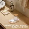 Navaris Travertin Tablett oval - Langlebig und stilvoll - Produktbild-Vorschau 3