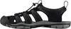 A side view of a black KEEN Clearwater Cnx M sandal for men. Produktbild-Vorschau