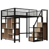 MODFU Lit Mezzanine 140x200 cm - Lit Mezzanine Adulte/Ado Voir les images du produit 5