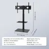 VEVOR supporto per TV, supporto girevole per TV da 32 a 65 Anteprima dell’immagine prodotto 7