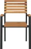vidaXL Chaises de jardin empilables 4 pcs. Bois massif Voir les images du produit 4