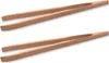 2x Holz Grillzange 48cm lang Grill Zange Buchenholz natur - Produktbild-Vorschau 1