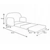 Kindersofa zum Aufklappen 2-Sitzer W319_04 Bärchen Produktbild-Vorschau 4