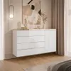 Kommode mit Schubladen AURORA WEISS HOCHGLANZ 4S1D Produktbild-Vorschau 1