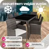 TecTake 404321, Bílá, Šedá, 6 sedadlo/sedadel, Dospělí a Náhled obrázku produktu 9