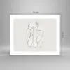 Poster - Poster ohne Rahmen - Grafik Frau Licht - 50x40 cm Produktbild-Vorschau 4