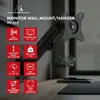 Supporto a parete per monitor Maclean, 17-27'', 7 kg max, Anteprima dell’immagine prodotto 5