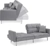 Modernes Schlafsofa mit Leinenbezug Stil und Funktionalität Produktbild-Vorschau 2