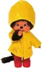 BANDAI Monchhichi - Imperméable culte 20 cm - Jaune Voir les images du produit 2