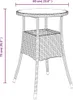 vidaXL Gartentisch Ø60x75 cm Hartglas und Poly Rattan Braun Produktbild-Vorschau 6