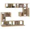 vidaXL TV-Wandschrank Sonoma-Eiche Holzwerkstoff Produktbild-Vorschau 4