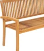 vidaXL Zahradní lavice pro 3 osoby stohovatelná 159 cm z Náhled obrázku produktu 4