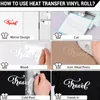 3D Puff Heat Transfer Vinyl Roll 12 "x5ft White, HTV vinyl Náhled obrázku produktu 3