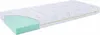 A mattress is shown with a cutaway view revealing its internal structure. Produktbild-Vorschau