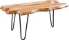 Massivholz Couchtisch WILD 100cm Akazie natur Hairpin Legs Produktbild-Vorschau 12
