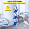 "Stojan na literaturu VEVOR, 6 kapes, vyskakovací hliníkový Náhled obrázku produktu 2
