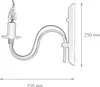 Lampada da parete Rustica FIORANO Nero Metallo E14 Lampada Anteprima dell’immagine prodotto 8