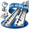 Airlineschiene Zurrschiene 4 x 2 m 2 Meter eckig m. Produktbild-Vorschau 1