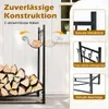 COSTWAY Kaminholzregal mit Kaminbesteck, Brennholzregal Produktbild-Vorschau 6