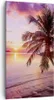 Bild auf Leinwand - Leinwandbild - Strand Meer Palme - Produktbild-Vorschau 1