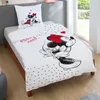 A bed with Mickey and Minnie Mouse themed bedding set. Produktbild-Vorschau
